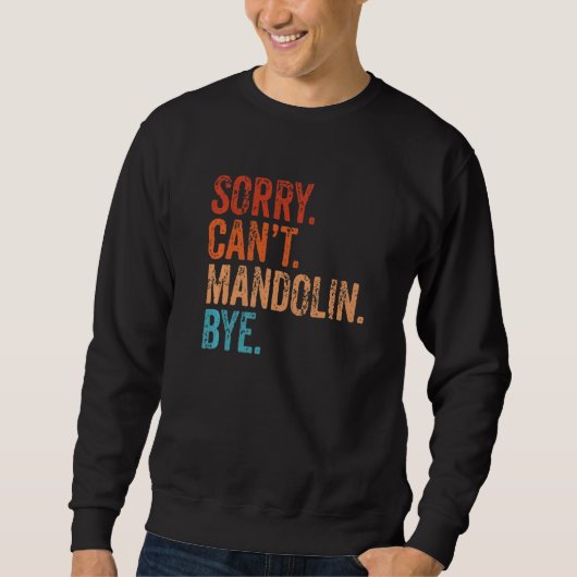Het spijt me niet dat Mandolin Dag Musical Instru Trui (Voorkant)