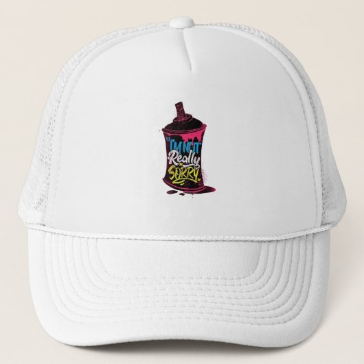 Het spijt me niet echt trucker pet (Voorkant)