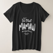 Het spijt me niet erg. grote maat t-shirt (Design voorkant)