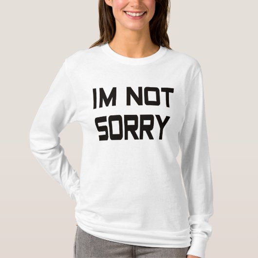 Het spijt me niet t-shirt (Voorkant)