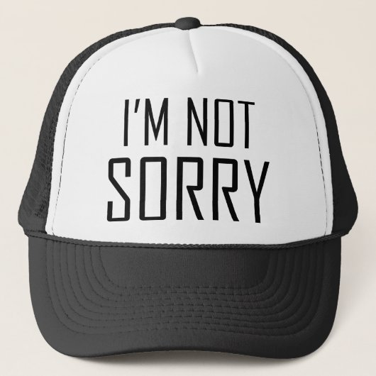 Het spijt me niet trucker pet (Voorkant)