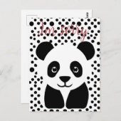 Het spijt me Panda Custom Briefkaart (Voorkant / Achterkant)