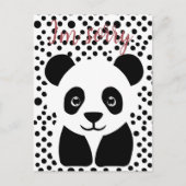 Het spijt me Panda Custom Briefkaart (Voorkant)