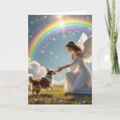 Het spijt me | Rainbow Bridge Pet Loss Sympathy Ca Kaart (Voorkant)