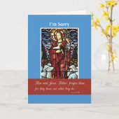 Het spijt me, religieus, goede herder kaart (Gele Bloem)