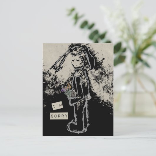 Het spijt me, Sinibunny Briefkaart (Staand voorkant)