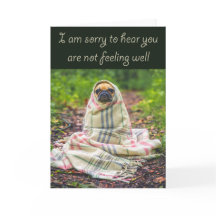 Het spijt me te horen dat je niet goed bent, steek