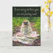 Het spijt me te horen dat je niet goed bent, steek kaart (Gele Bloem)