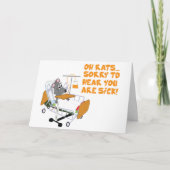 Het spijt me te horen dat je ziek bent kaart (Voorkant)