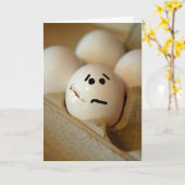 Het spijt me van je ongeluk-gebarsten ei. kaart (Gele Bloem)