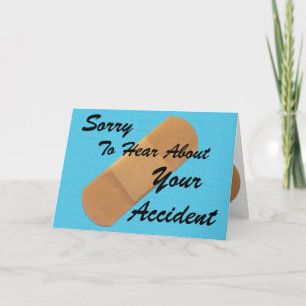 Het spijt me van je ongeluk kaart