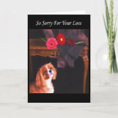 Het spijt me van je verloren Cavalier King Charles Kaart (Voorkant)