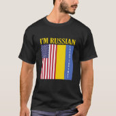 Het spijt me van Rusland, ik sta bij Oekraïne. T-shirt (Voorkant)