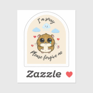 Het spijt me, vergeef me alsjeblieft - Trieste ham Sticker