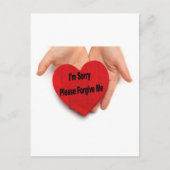 Het spijt me, vergeef me alsjeblieft Valentijn han Feestdagenkaart (Voorkant)