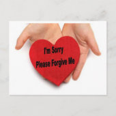 Het spijt me, vergeef me alsjeblieft Valentijn han Feestdagenkaart (Voorkant)