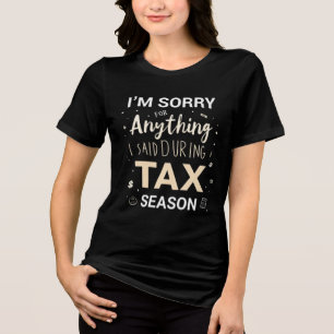 Het spijt me voor alles wat ik zei tijdens het bel Tri-Blend shirt