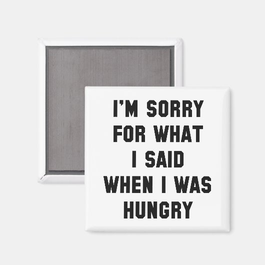 Het spijt me voor wat ik zei magneet (Voorkant / Achterkant)