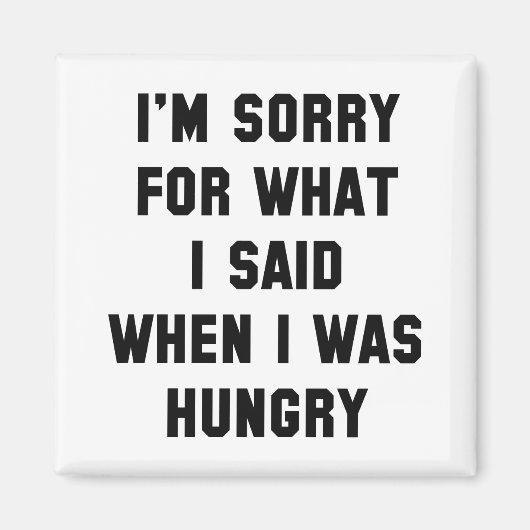 Het spijt me voor wat ik zei magneet (Voorkant)