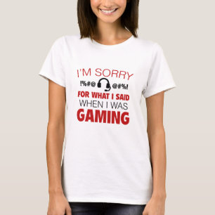 Het spijt me voor wat ik zei t-shirt