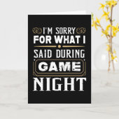 Het spijt me voor wat ik zei tijdens de nacht kaart (Gele Bloem)