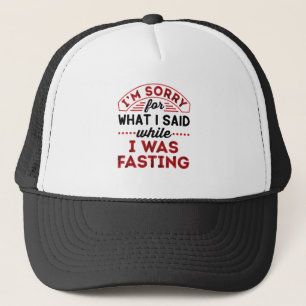 Het spijt me voor wat ik zei toen ik aan het vaste trucker pet