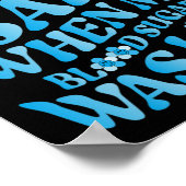 Het spijt me voor wat ik zei toen mijn bloedsuiker poster (Hoek)