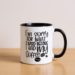 Het spijt me voor wat ik zei voor de Mok