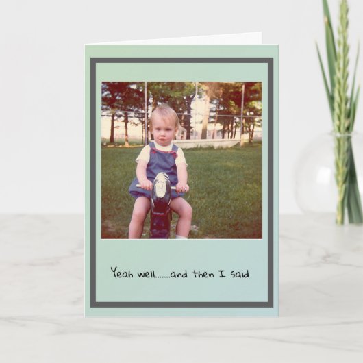 Het spijt me Wenskaart Kaart (Voorkant)