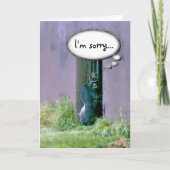 Het spijt me Wenskaart Kaart (Voorkant)