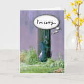 Het spijt me Wenskaart Kaart (Gele Bloem)