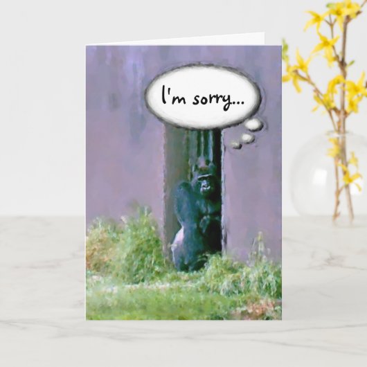 Het spijt me Wenskaart Kaart (Gele Bloem)