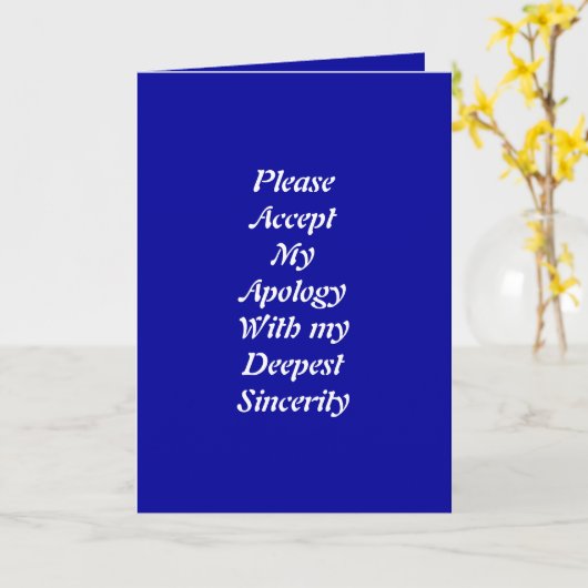 Het spijt me wenskaarten kaart (Gele Bloem)