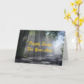 HET SPIJT ME ZEER VOOR UW VERLIESSYMPATHIEKAART KAART (Gele Bloem)