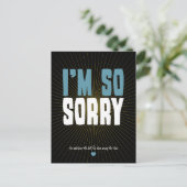 Het spijt me zo briefkaart (Staand voorkant)