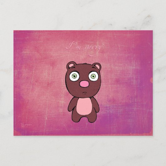 Het spijt me zo (briefkaart) briefkaart (Voorkant)