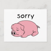 Het spijt me zo dat ik de roze stempelkaarten droo briefkaart (Voorkant)