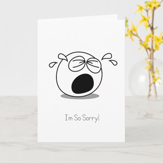 Het spijt me zo dat ik haar moet laten zien. kaart (Gele Bloem)