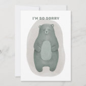 Het spijt me zo. Waterverf beer. sympathie (Voorkant)