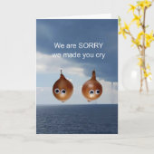Het spijt ons dat we je hebben laten huilen. kaart (Gele Bloem)