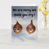 Het spijt ons dat we je hebben laten huilen! Kaart (Gele Bloem)