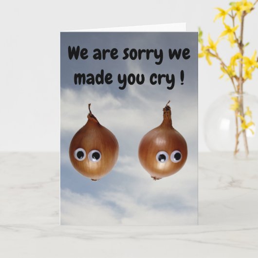 Het spijt ons dat we je hebben laten huilen! Kaart (Gele Bloem)