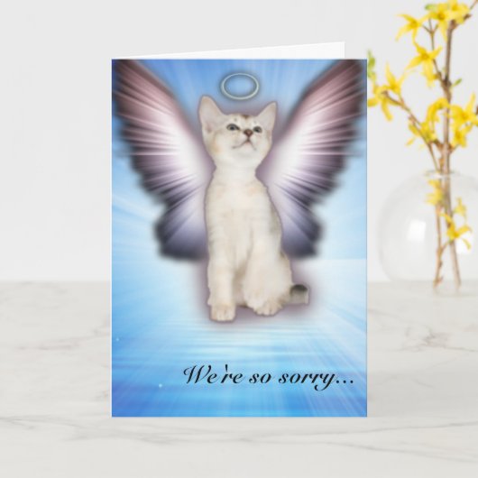 Het spijt ons zo - Cat Sympathie - Group Kaart (Gele Bloem)