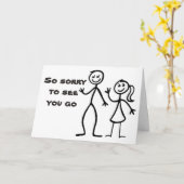 "HET SPIJT ONS ZO" VERTREKKEN / WE ZULLEN JE MISSE KAART (Gele Bloem)