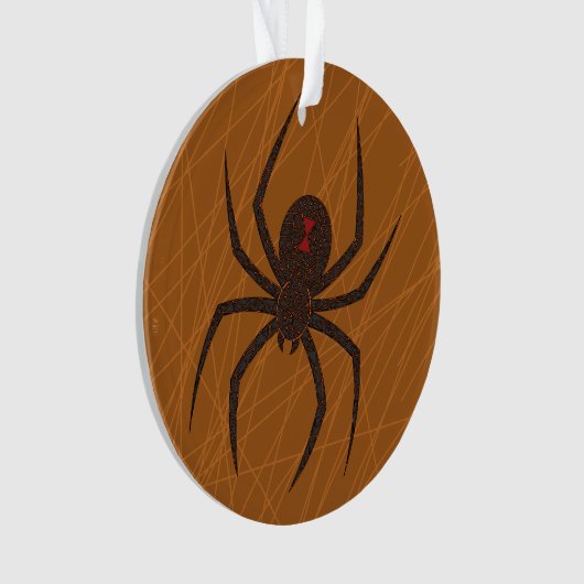 Het Spinnenweb Acryl Ornament (voorkant)