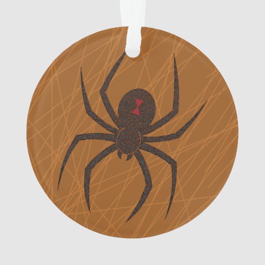 Het Spinnenweb Acryl Ornament (achterkant)