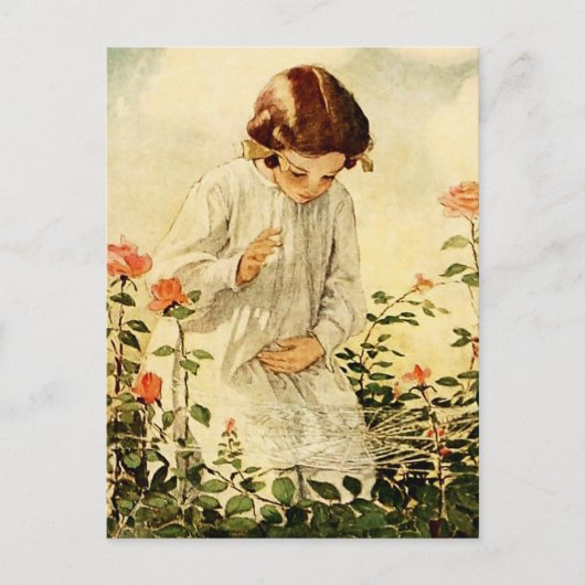 Het spinnenweb door Jessie Willcox Smith Briefkaart (Voorkant)