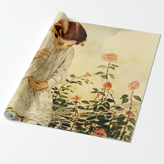 Het spinnenweb door Jessie Willcox Smith Cadeaupapier (Uitgerold)