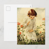 Het spinnenweb door Jessie Willcox Smith Feestdagenkaart (Voorkant / Achterkant)