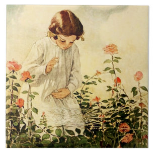 Het spinnenweb door Jessie Willcox Smith Tegeltje